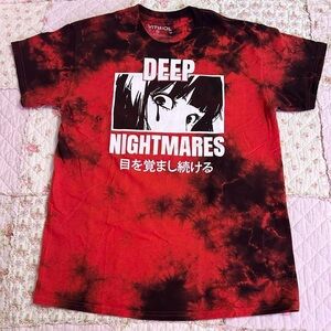 ✿ red anime graphic design tee >_<